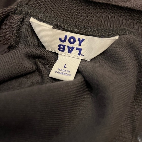 WOMENS Terry Cloth Open Back Pullover 
Sweatshirt - JoyLab charcoal nwot - Picture 4 of 4